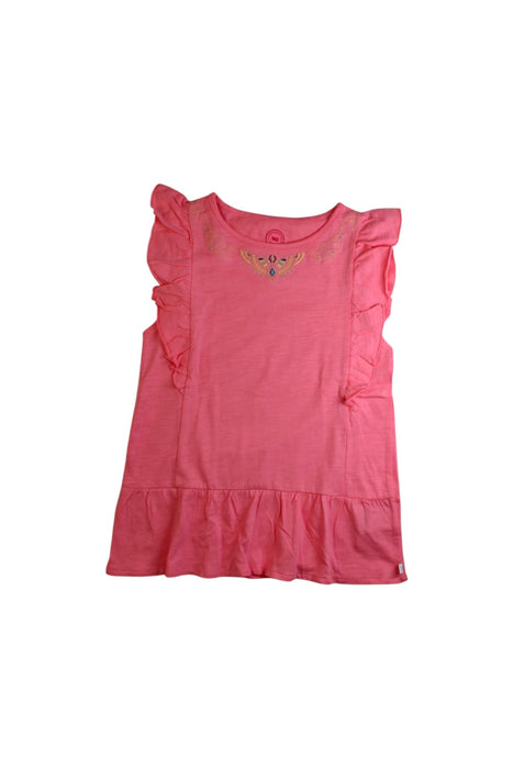 A Pink Sleeveless Tops from La Compagnie des Petits in size 8Y for girl. (Front View)