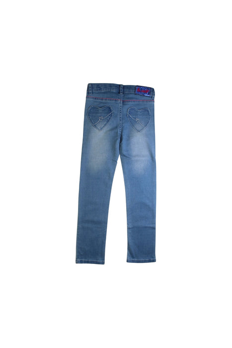 A Blue Jeans from La Compagnie des Petits in size 6T for girl. (Back View)