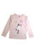 A Pink Long Sleeve Tops from La Compagnie des Petits in size 6T for girl. (Front View)