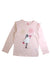 A Pink Long Sleeve Tops from La Compagnie des Petits in size 6T for girl. (Front View)