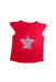 A Red Sleeveless Tops from La Compagnie des Petits in size 6T for girl. (Front View)