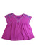 A Purple Short Sleeve Tops from La Compagnie des Petits in size 6T for girl. (Front View)