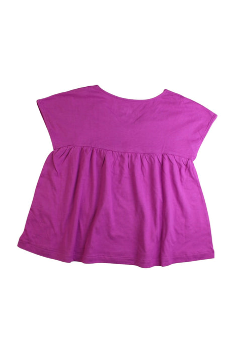 A Purple Short Sleeve Tops from La Compagnie des Petits in size 6T for girl. (Back View)