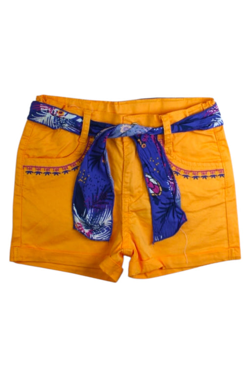 A Orange Shorts from La Compagnie des Petits in size 5T for girl. (Front View)