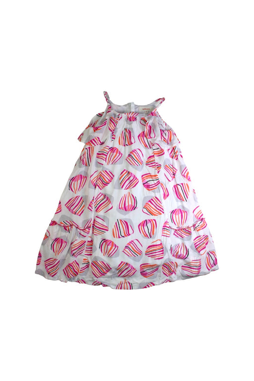 A Pink Sleeveless Dresses from Catimini in size 4T for girl. (Front View)