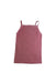 A Red Sleeveless Tops from Petit Bateau in size 6T for girl. (Back View)