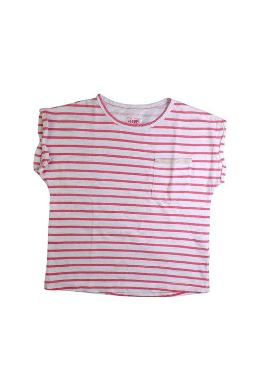 A Red Short Sleeve T Shirts from La Compagnie des Petits in size 6T for girl. (Front View)