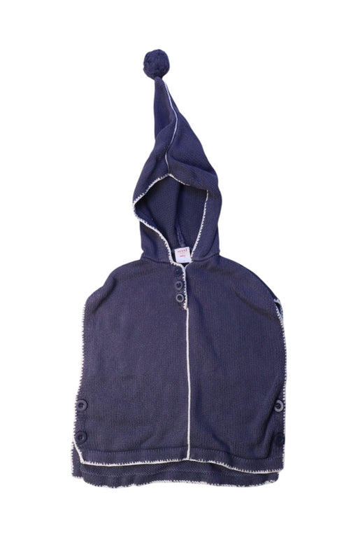 A Navy Capes & Ponchos from Seed in size 4T for neutral. (Front View)