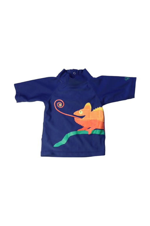 A Navy Rash Guards from UV Skinz in size 12-18M for boy. (Front View)