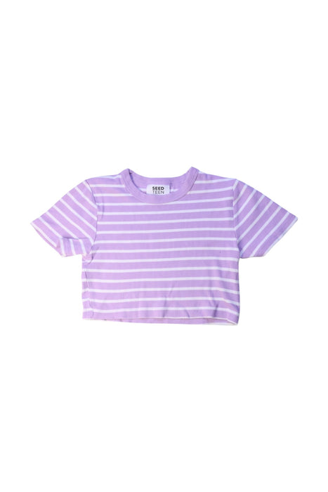 A Purple Short Sleeve T Shirts from Seed in size 10Y for girl. (Front View)