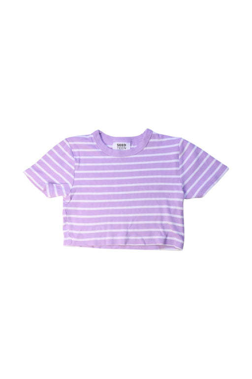 A Purple Short Sleeve T Shirts from Seed in size 10Y for girl. (Front View)