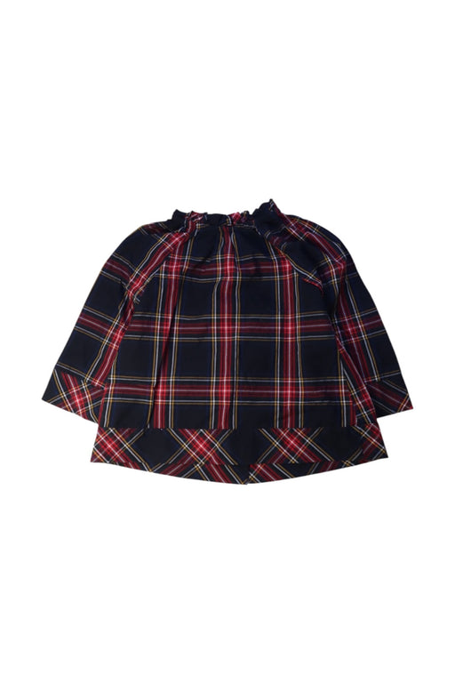 A Red Long Sleeve Tops from Crewcuts in size 5T for girl. (Front View)