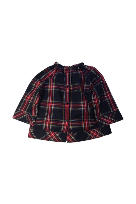 A Red Long Sleeve Tops from Crewcuts in size 5T for girl. (Back View)