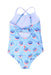 A Blue Swimsuits from Snapper Rock in size 4T for girl. (Back View)
