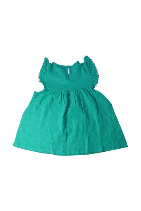 A Green Sleeveless Dresses from Boden in size 5T for girl. (Back View)