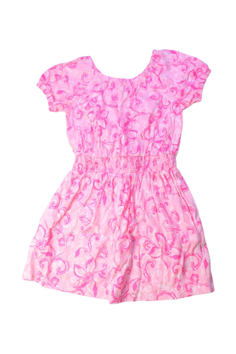 A Pink Short Sleeve Dresses from Lilly Pulitzer in size 4T for girl. (Back View)