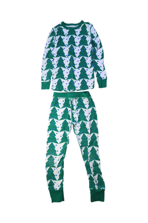 A Green Pyjama Sets from Crewcuts in size 5T for boy. (Front View)