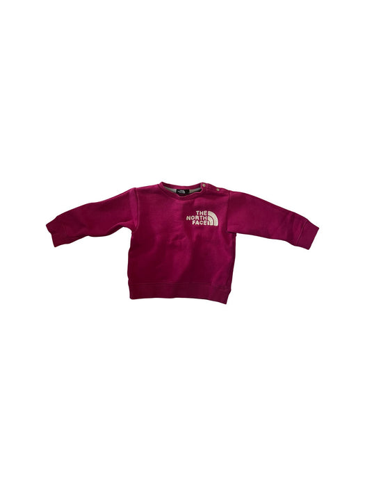 A Pink Crewneck Sweatshirts from The North Face in size 18-24M for neutral. (Front View)