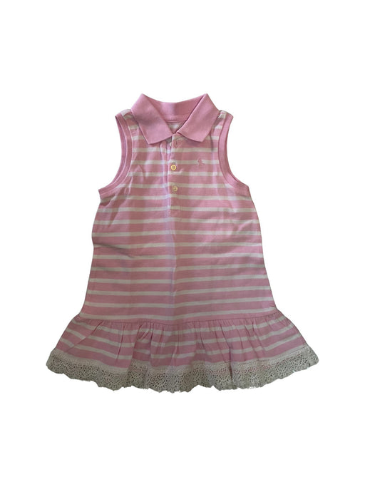 A Pink Sleeveless Dresses from Polo Ralph Lauren in size 2T for girl. (Front View)