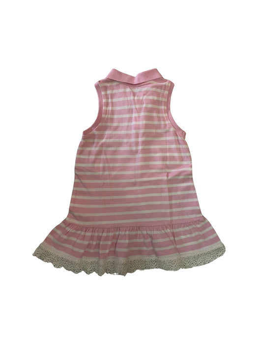 A Pink Sleeveless Dresses from Polo Ralph Lauren in size 2T for girl. (Back View)
