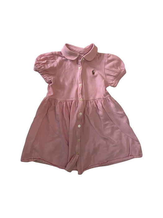 A Pink Short Sleeve Dresses from Ralph Lauren in size 2T for girl. (Front View)
