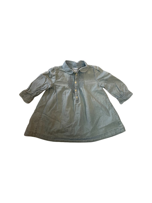 A Blue Long Sleeve Dresses from Ralph Lauren in size 6-12M for girl. (Front View)