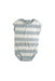 A Blue Short Sleeve Rompers from Quincy Mae in size 18-24M for neutral. (Front View)