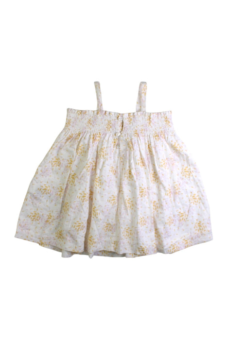 A White Sleeveless Tops from Bonpoint in size 6-12M for girl. (Back View)