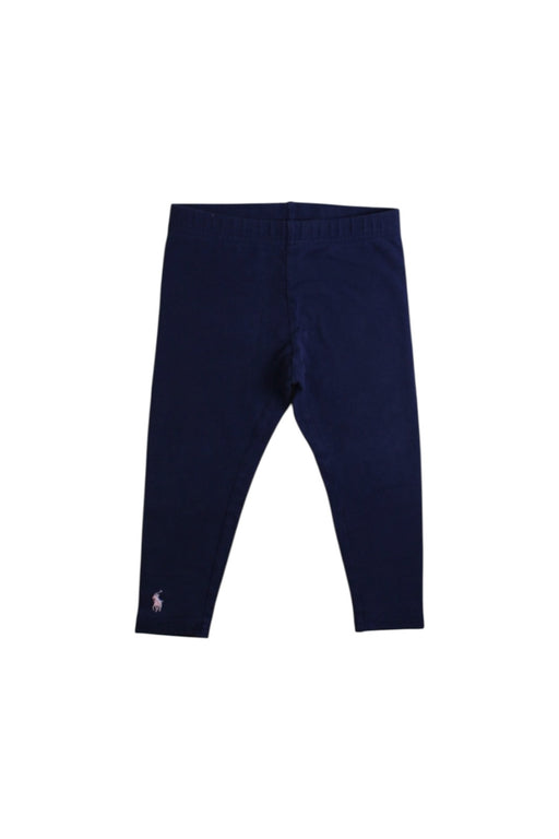 A Navy Leggings from Polo Ralph Lauren in size 2T for girl. (Front View)