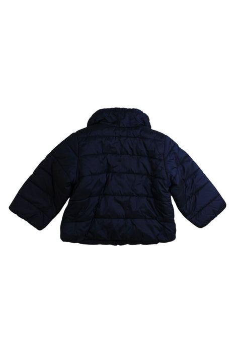 A Navy Puffer/Quilted Coats & Outerwear from Jacadi in size 6-12M for girl. (Back View)