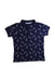 A Navy Short Sleeve Polos from Mothercare in size 5T for boy. (Front View)