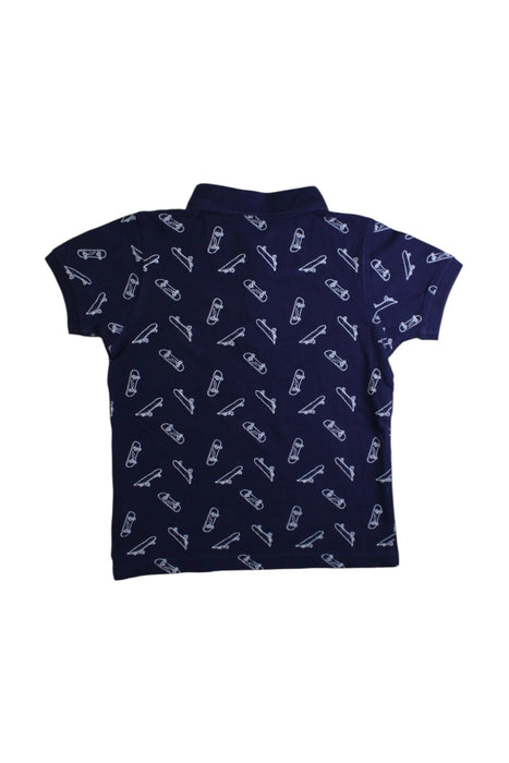 A Navy Short Sleeve Polos from Mothercare in size 5T for boy. (Back View)