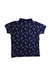 A Navy Short Sleeve Polos from Mothercare in size 5T for boy. (Back View)