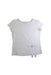 A White Short Sleeve T Shirts from Momonittu in size 8Y for girl. (Front View)