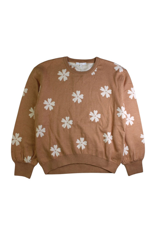 A Beige Crewneck Sweatshirts from Chloe in size 12Y for girl. (Front View)