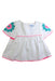 A White Short Sleeve Tops from Jacadi in size 6T for girl. (Front View)