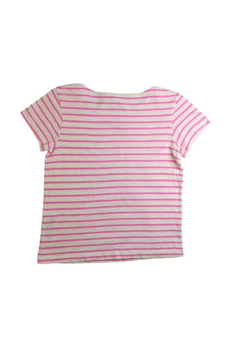 A White Short Sleeve T Shirts from Petit Bateau in size 6T for girl. (Back View)