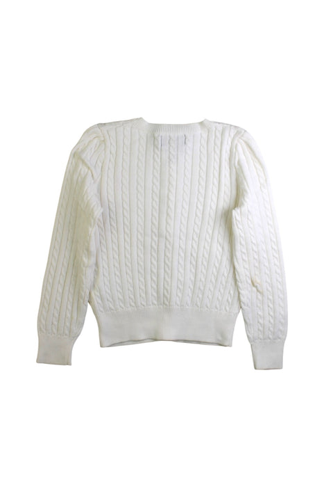 A White Cardigans from Polo Ralph Lauren in size 5T for girl. (Back View)