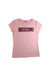 A Pink Short Sleeve T Shirts from Moschino in size 12Y for girl. (Front View)