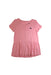 A Pink Short Sleeve Tops from Abercrombie & Fitch in size 11Y for girl. (Front View)