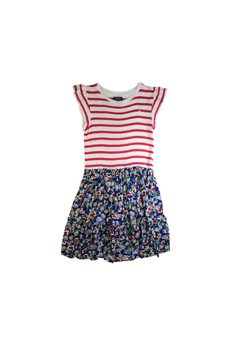 A Red Sleeveless Dresses from Polo Ralph Lauren in size 12Y for girl. (Front View)