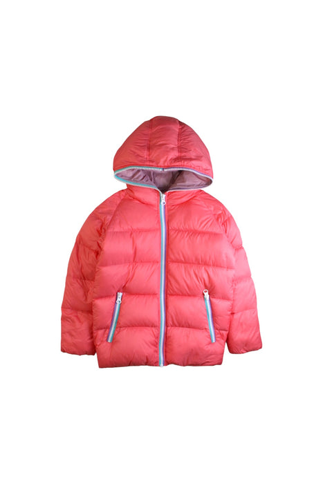 A Pink Puffer/Quilted Coats & Outerwear from BEAMS in size 5T for girl. (Front View)