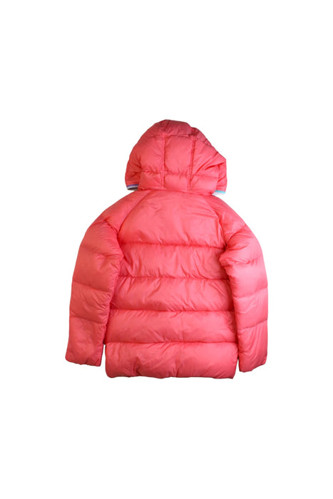 A Pink Puffer/Quilted Coats & Outerwear from BEAMS in size 5T for girl. (Back View)
