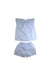A Blue Shorts Sets from The Little White Company in size 5T for girl. (Back View)