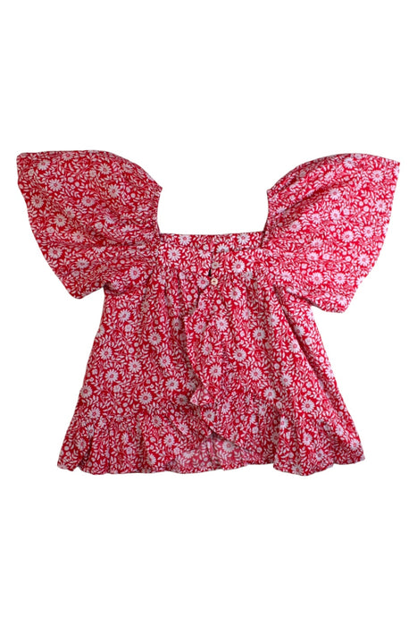 A Red Short Sleeve Tops from Sergent Major in size 6T for girl. (Back View)
