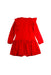 A Red Long Sleeve Dresses from Le Chic in size 4T for girl. (Back View)