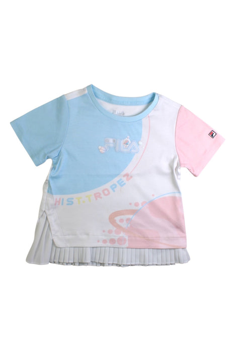 A Multicolour Short Sleeve T Shirts from Fila in size 4T for girl. (Front View)