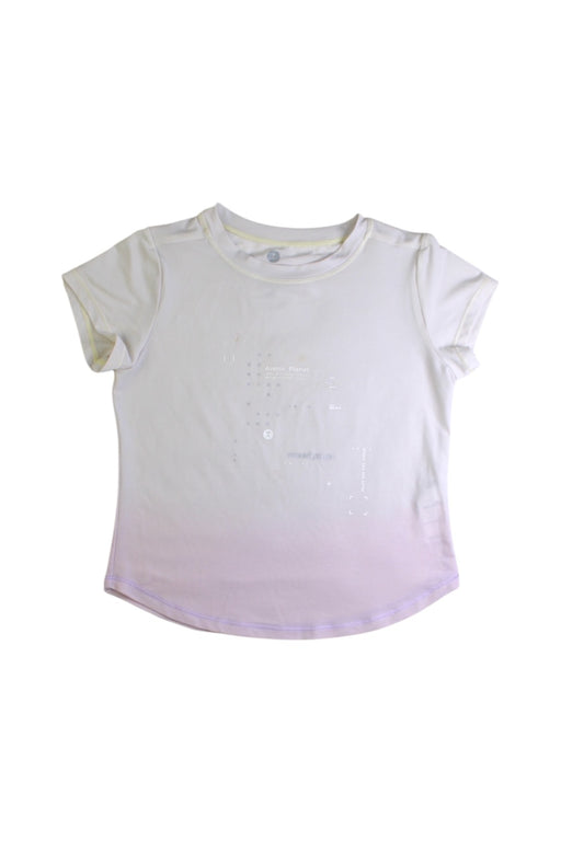 A Ivory Short Sleeve Tops from Moody Tiger in size 4T for girl. (Front View)