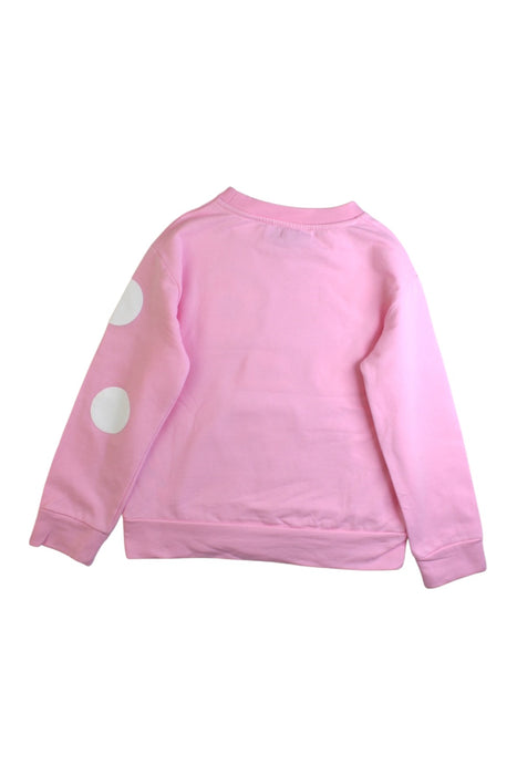 A Pink Crewneck Sweatshirts from Simonetta in size 5T for girl. (Back View)