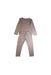 A Pink Pyjama Sets from Petit Bateau in size 6T for girl. (Back View)